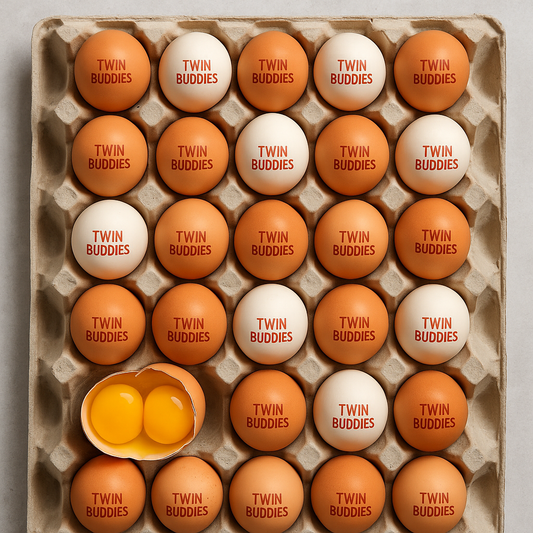 Double Yolk Eggs - 1 Tray ( 30 No's, Twin Buddies)